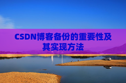 CSDN博客备份的重要性及其实现方法